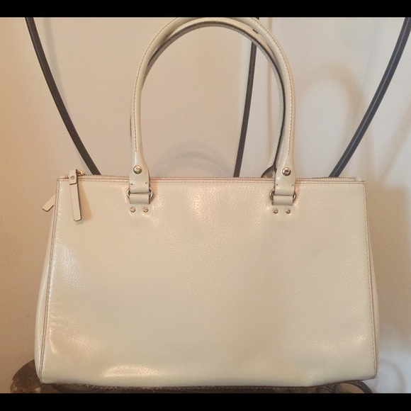 Kate Spade Cream White Leather Handbag - Picture 2 of 10